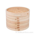 100% naturel Bamboo Dumpling Steamer Panier à vapeur alimentaire